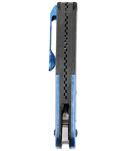 GTC Cabot - Carbon Fiber, Crystallized Blue Titanium Accent, S90V Blade - Image 4