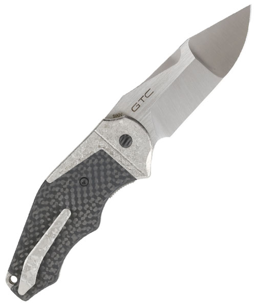 GTC Cabot - Carbon Fiber, Crystallized Titanium Handle, S90V Blade - Image 5