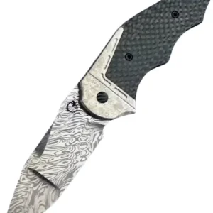 GTC Cabot - Crystal Titanium, CF, Grabak Damasteel